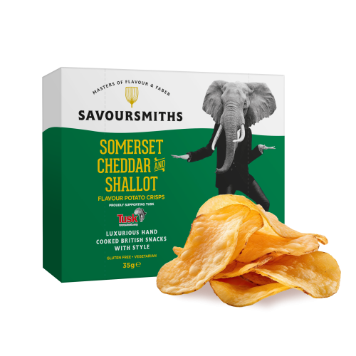 Somerset cheddar & shallot Flavour Potato Crisps (48 x 35g boxes)