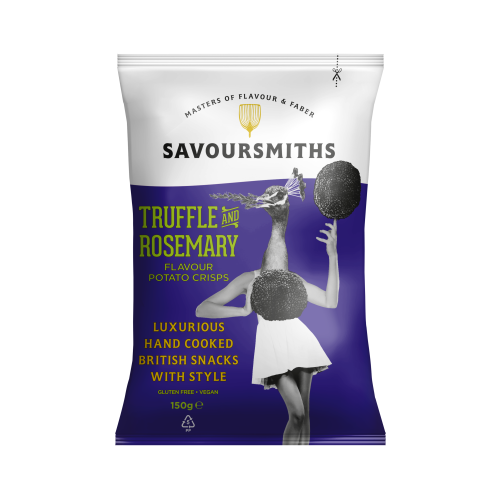 Truffle and Rosemary Flavour Potato crisps (12 x 150g bags)