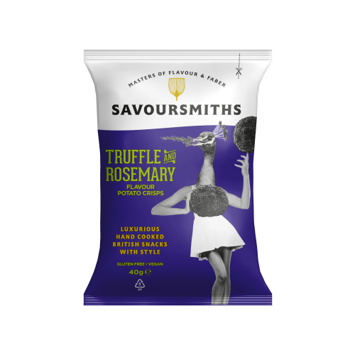 Truffle and Rosemary Flavour Potato crisps (24 x 40g bags)