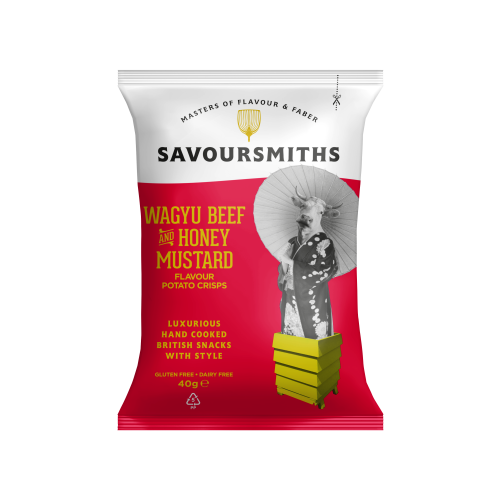 Wagyu Beef and Honey Mustard  flavour Potato crisps (24 x 40g bags)